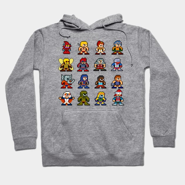 8-bit Heroic Warriors Hoodie by 8-BitHero